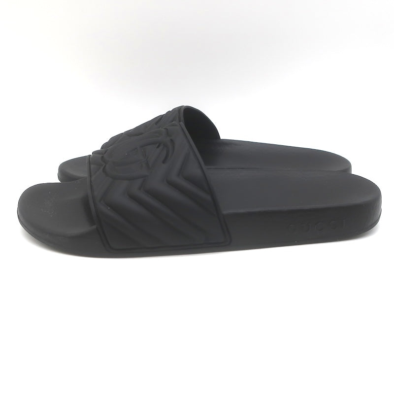 Gucci Pursuit GG Matelasse Pool Slide Sandals Black Size 39 NEW