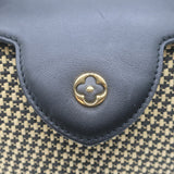 Louis Vuitton Limited Edition Capucines MM Woven Raffia Bag Beige/Black