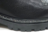 Rene Caovilla Crystal-Embellished Chelsea Boots Black Leather Size 39