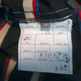 Chanel Striped Zip-Up Rain Jacket Black & Yellow Size 38