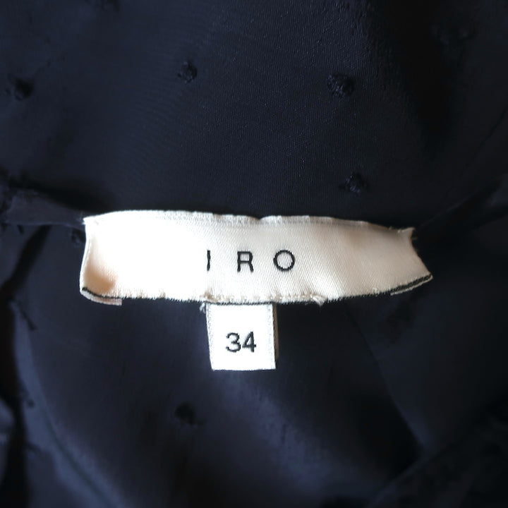 IRO Austin Romper Navy Embroidered Viscose Size 34