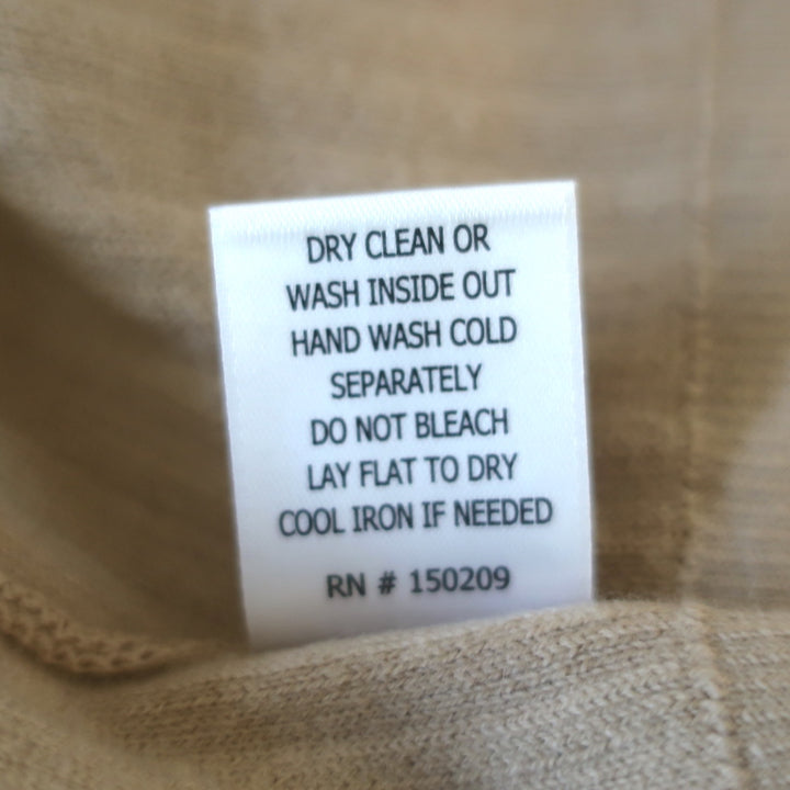 La Ligne Molly Cardigan Beige Ribbed Cotton-Cashmere Size Small