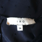 IRO Austin Romper Navy Embroidered Viscose Size 34