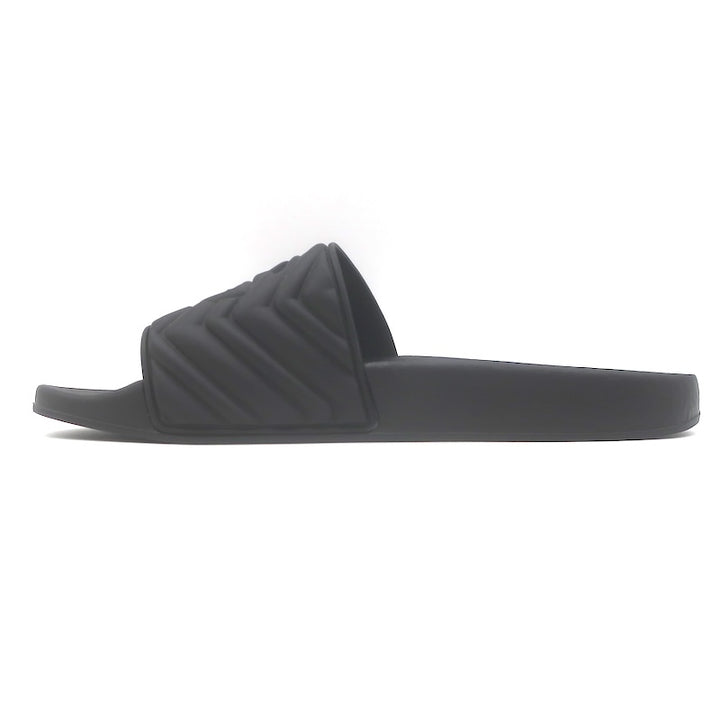 Gucci Pursuit GG Matelasse Pool Slide Sandals Black Size 39 NEW