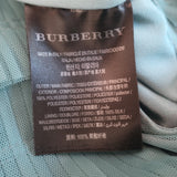 Burberry Pleated Tulle Sleeveless Maxi Dress Seafoam Size US 6