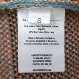 Hayley Menzies Sunrise Rodeo Jacquard Long Cardigan Turquoise/Multi Size Small