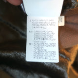 Brunello Cucinelli Short Sleeve Velvet Shift Dress Brown Size Extra Small