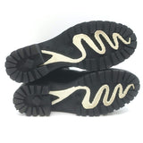 Rene Caovilla Crystal-Embellished Chelsea Boots Black Leather Size 39