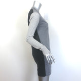 Givenchy colorblock cashmere zip-up cardigan in gray, luxurious pre-owned designer knit, gently worn, size XS