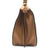 Fendi Peekaboo ISeeU Medium Top Handle Bag Beige Leather Crossbody