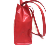 TELFAR Medium Shopping Bag Red Faux Leather Crossbody