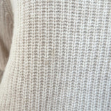 Jenni Kayne Cashmere Fisherman Sweater Oatmeal Size Medium