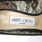 Jimmy Choo Love 100 Lace Pumps Black Size 37 Pointed Toe Heels