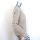 Jenni Kayne Cashmere Fisherman Sweater Oatmeal Size Medium