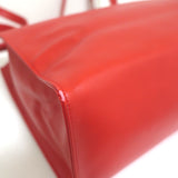 TELFAR Medium Shopping Bag Red Faux Leather Crossbody