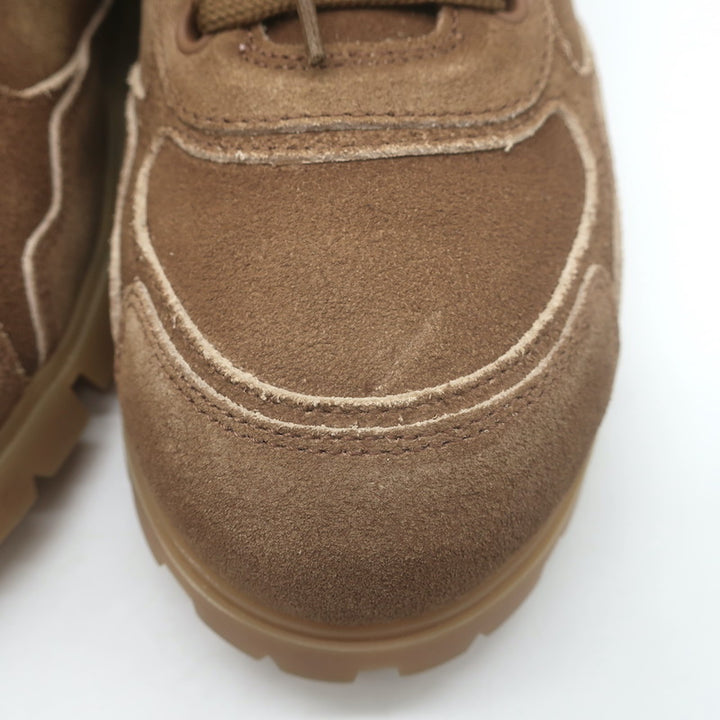Prada Trail Low Top Sneakers Brown Faded Suede Size 39
