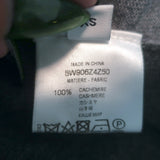 Givenchy colorblock cashmere zip-up cardigan in gray, size XS — authentic pre-owned luxury, gently worn