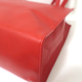 TELFAR Medium Shopping Bag Red Faux Leather Crossbody