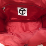TELFAR Medium Shopping Bag Red Faux Leather Crossbody