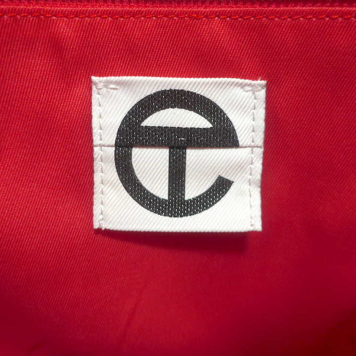 TELFAR Medium Shopping Bag Red Faux Leather Crossbody