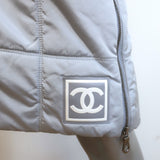 Chanel Identification 00A Quilted Puffer Skirt Gray Size 42