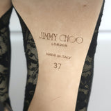 Jimmy Choo Love 100 Lace Pumps Black Size 37 Pointed Toe Heels