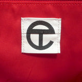 TELFAR Medium Shopping Bag Red Faux Leather Crossbody
