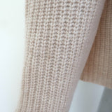 Jenni Kayne Cashmere Fisherman Sweater Oatmeal Size Medium