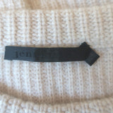 Jenni Kayne Cashmere Fisherman Sweater Oatmeal Size Medium