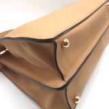 Fendi Peekaboo ISeeU Medium Top Handle Bag Beige Leather Crossbody
