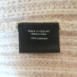 Jenni Kayne Cashmere Fisherman Sweater Oatmeal Size Medium