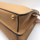 Fendi Peekaboo ISeeU Medium Top Handle Bag Beige Leather Crossbody