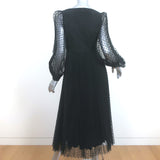 Zimmermann Lucky Pleated Ballet Dress Black Polka Dot Tulle Size 1 NEW