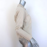 McCulley's Cashmere Fringe Cardigan Oatmeal Size Small