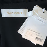 Zimmermann Lucky Pleated Ballet Dress Black Polka Dot Tulle Size 1 NEW