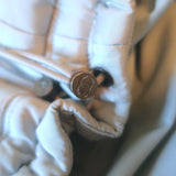 Chanel Identification 00A Quilted Puffer Skirt Gray Size 42