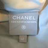 Chanel Identification 00A Quilted Puffer Skirt Gray Size 42