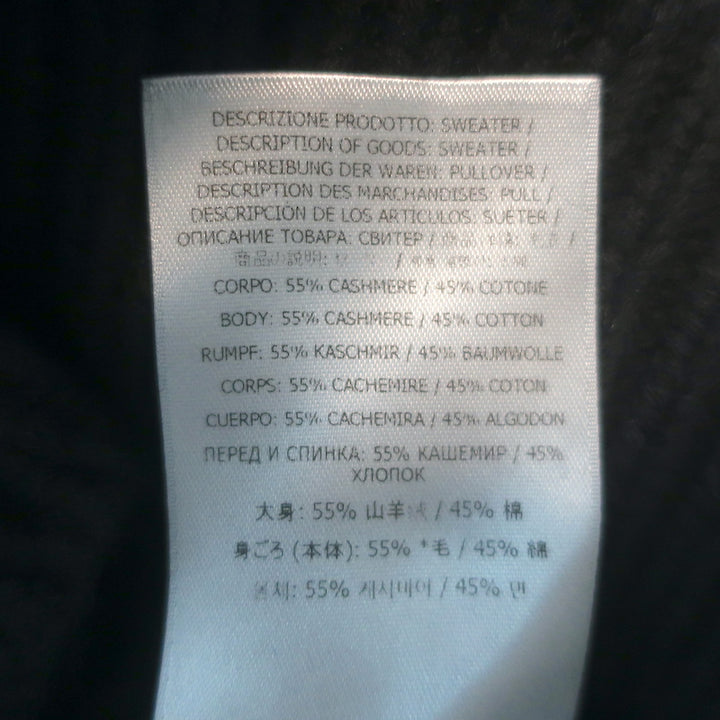 Tom Ford diagonal-zip sweater, black cashmere-cotton blend (XS), pre-owned, gently worn with authentic luxury detailing