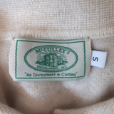 McCulley's Cashmere Fringe Cardigan Oatmeal Size Small