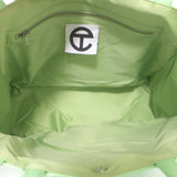 TELFAR Medium Shopping Bag Double Mint Faux Leather Crossbody