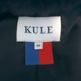 Kule The Bailey Striped Faux Fur Jacket Navy/White Size Extra Small