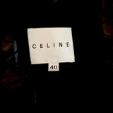 Vintage Celine Leather Blazer Black Size 40 Two-Button Jacket