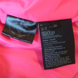 Prada Short Sleeve Tweed Puffer Jacket Pink Wool-Blend Size 38