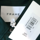 FRAME The Standard Shirt Pine Stretch Silk Size Extra Small Long Sleeve Top NEW