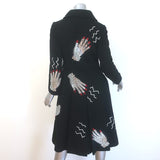 Libertine Crystal Hand-Embellished Coat Black Size Small F/W 2016