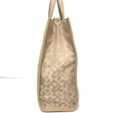 TELFAR Medium Jacquard Shopper Tote Beige Crossbody NEW