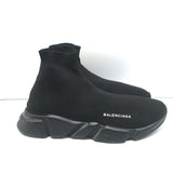 Balenciaga Speed Sneakers Black Stretch Knit Size 44