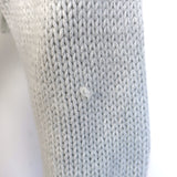 Sablyn Julie collared cropped sweater, light gray cotton-silk-cashmere, authentic pre-owned, gently worn