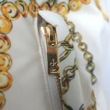 Moose Knuckles x Jennifer Meyer Edith Chain Print Puffer Jacket White Size Small