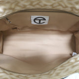 TELFAR Medium Jacquard Shopper Tote Beige Crossbody NEW